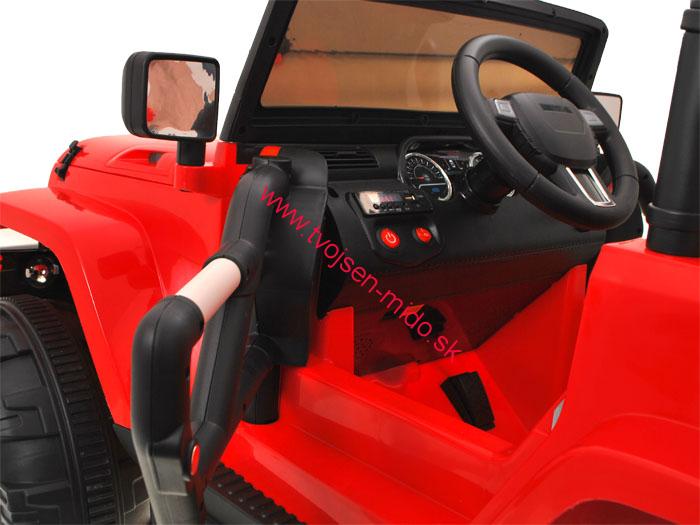 JOKO Elektrické autíčko Jeep Hellcat, penové kolesá, Odpružené, Rádio, USB, MP3, zelené