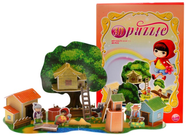 JOKO 3D puzzle Červená čiapočka   38 cm