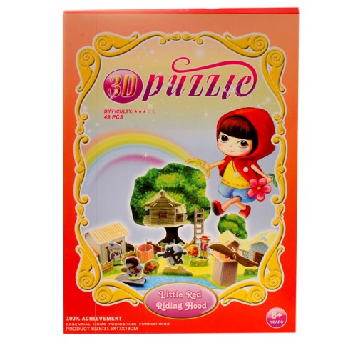 JOKO 3D puzzle Červená čiapočka   38 cm
