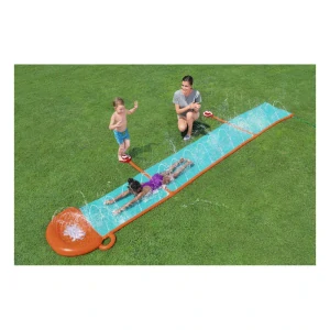BESTWAY Vodná Šmýkačka so striekajúcou vodou H2OGO StompBlast 488 cm + 2 Fontánky