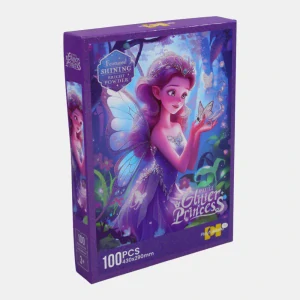 JOKO Trblietavé Puzzle Fialová Víla s Krídlami 100ks 