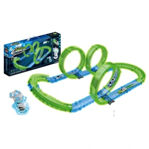 JOKO RC Fluorescenčná Autodráha, svieti v tme + auto s LED svetlom na diaľkové ovládanie
