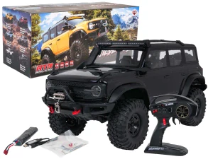 JOKO RC Veľké Auto Jeep WILDERNESS RTR 1:10 56cm s LED svetlom na diaľkové ovládanie, rýchlosť 18 km/h, Naviják, smerovky, Vodotesné, čierne