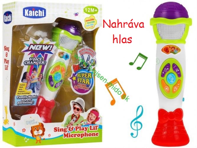 JOKO Mikrofón karaoke s nahrávaním hlasu