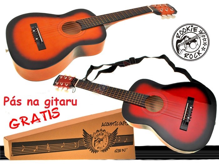 JOKO Gitara drevená lakovaná 77cm