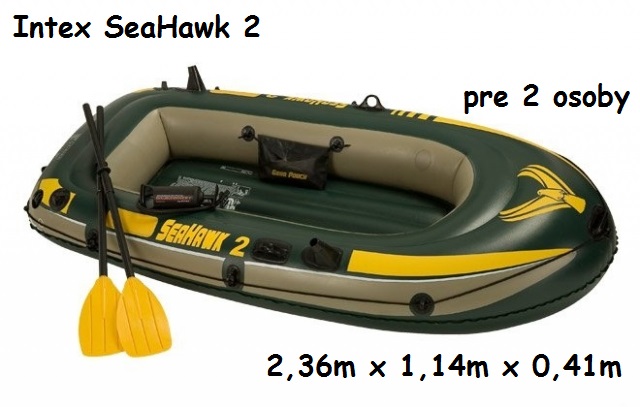 INTEX Nafukovací čln Seahawk 2 Set, pre 2 osoby