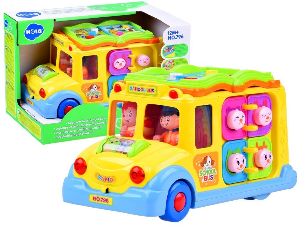 Huile Toys Interaktívny veselý autobus, žltý