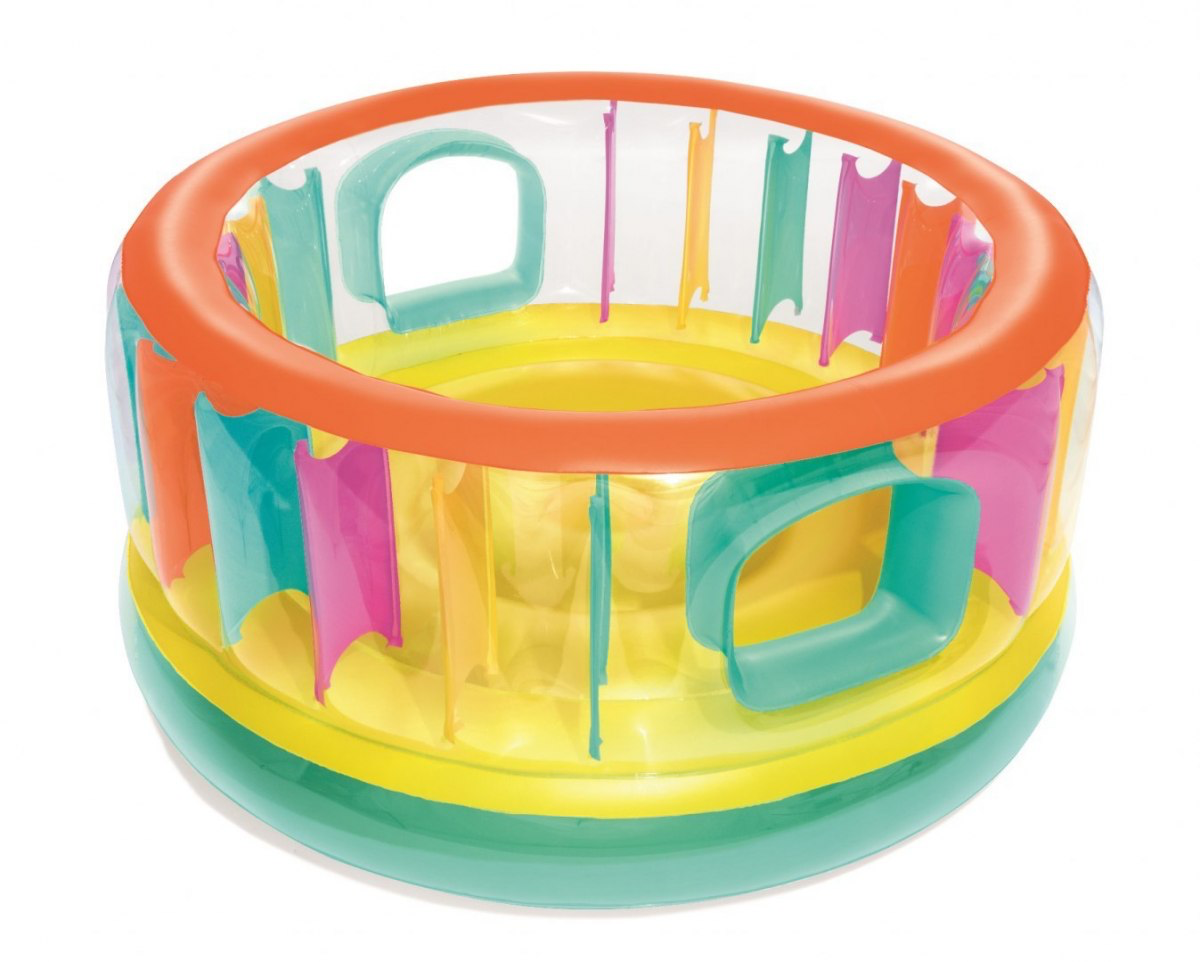 INTEX Nafukovacia trampolína pre deti okrúhla 180cm, nosnosť 85kg