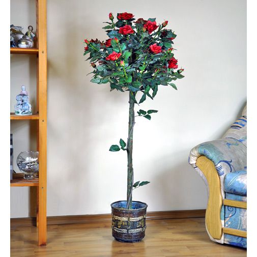 MKSTOR Umelý strom kvitnúca ruža 120 cm