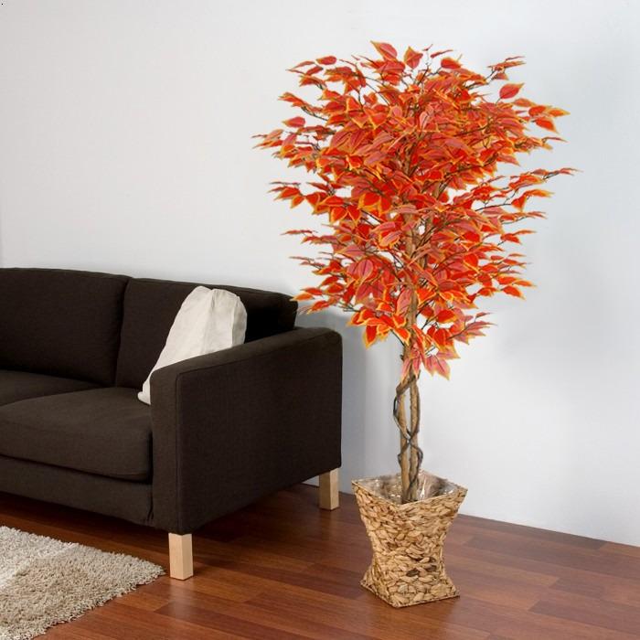 MKSTOR Umelý strom fikus červený 160 cm