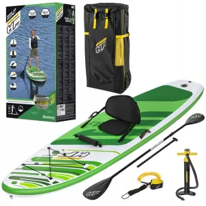 Bestway 65310 Nafukovacia Stand UP Doska Paddleboard SUP 2v1 FreeSoul TECH 349cm, zelená