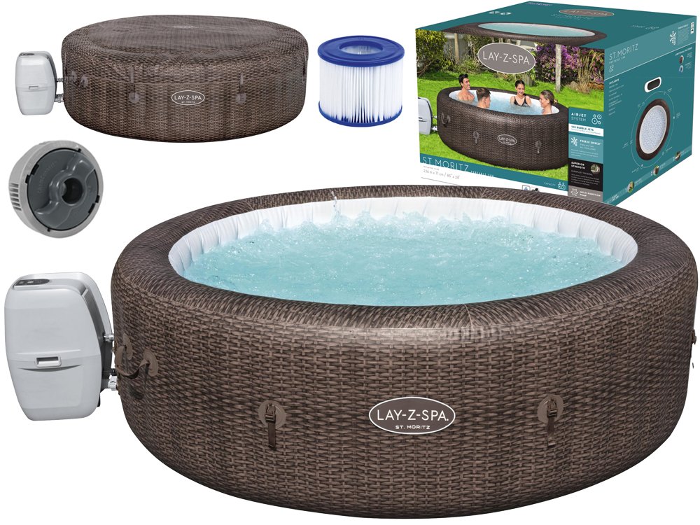 Bestway 60029 Vírivka Lay-Z-Spa Air Jet St. Moritz pre 7 osôb 