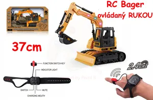JOKO RC Bager Riadený RUKOU 37cm na diaľkové ovládanie so svetlom a zvukom