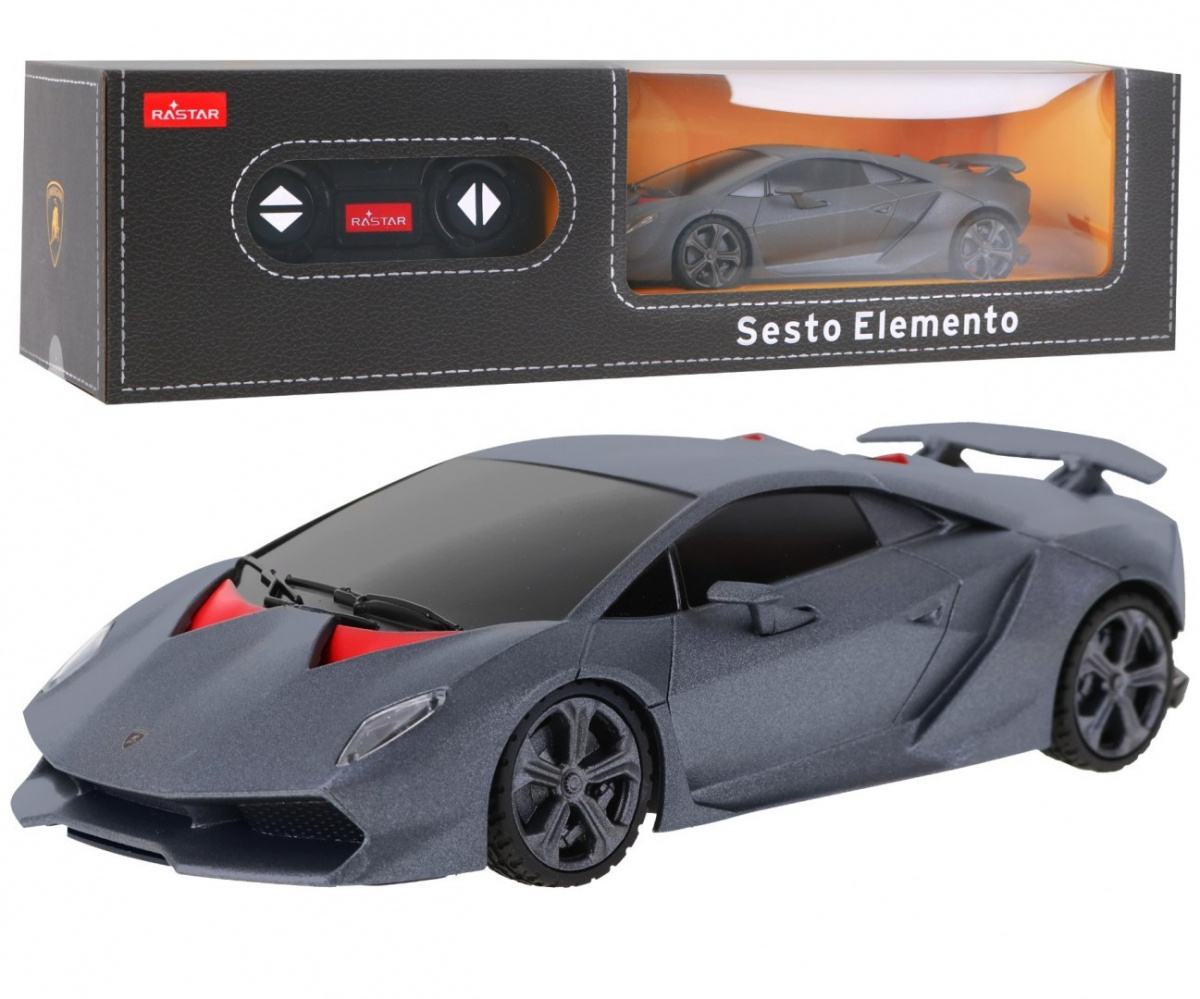 RASTAR RC Auto Lamborghini Sesto Elemento 1:24 na diaľkové ovládanie, sivé MATNÉ
