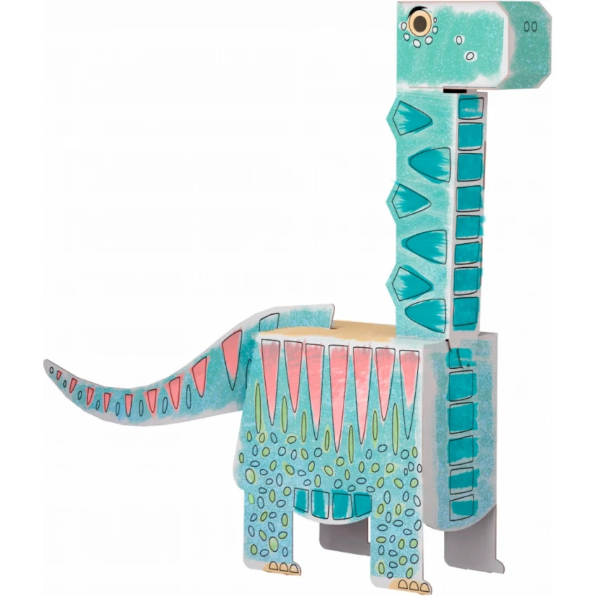 MONUMI 3D Omaľovánka Dinosaurus Brontosaurus 28cm