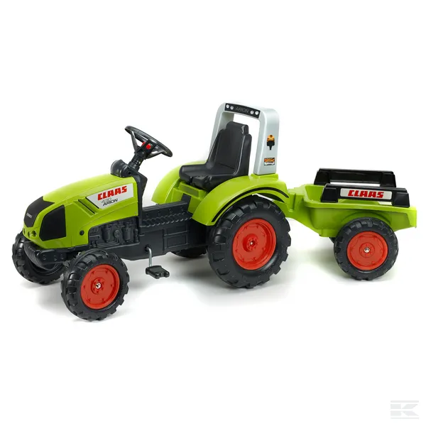 FALK Šľapací Traktor Claas ARION 430 s vlečkou, od 3 do 7 rokov