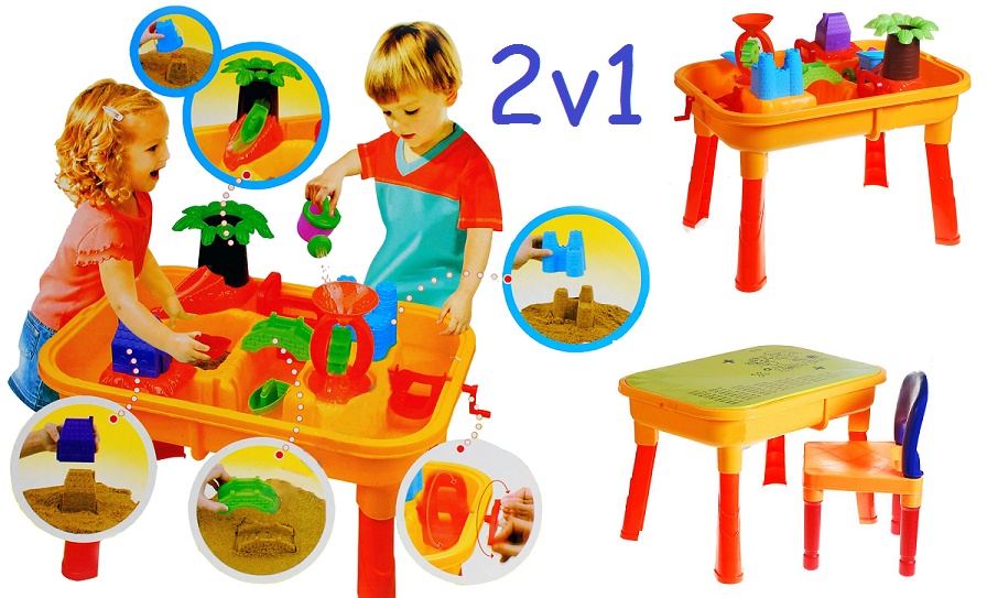 JOKO Stolík s pieskoviskom 2v1 + stolička