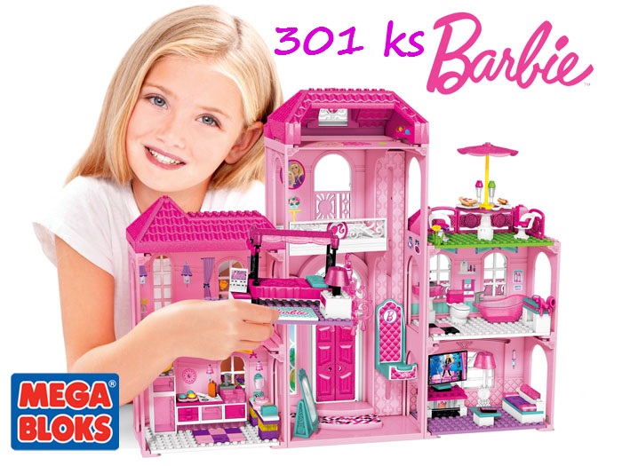 Barbie Stavebnica Mega Zámok301ks