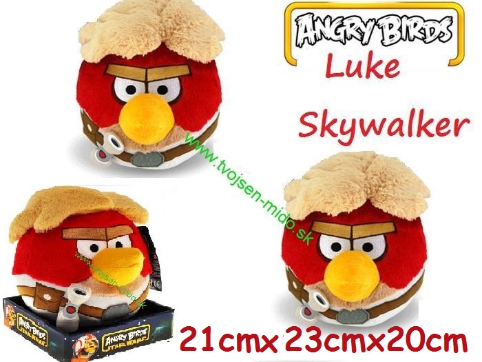 Angry Birds  Plyšový maskot - Luke Skywalker