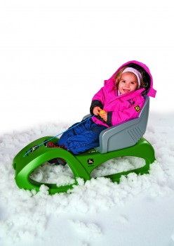 Rolly Toys Sánky Snow Cruiser John Deere, zelené