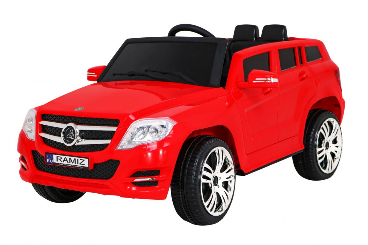 JOKO Elektrické autíčko QY618 City Rider, MP3 vstup, USB vstup, nastaviteľná Poloha Volantu, červené