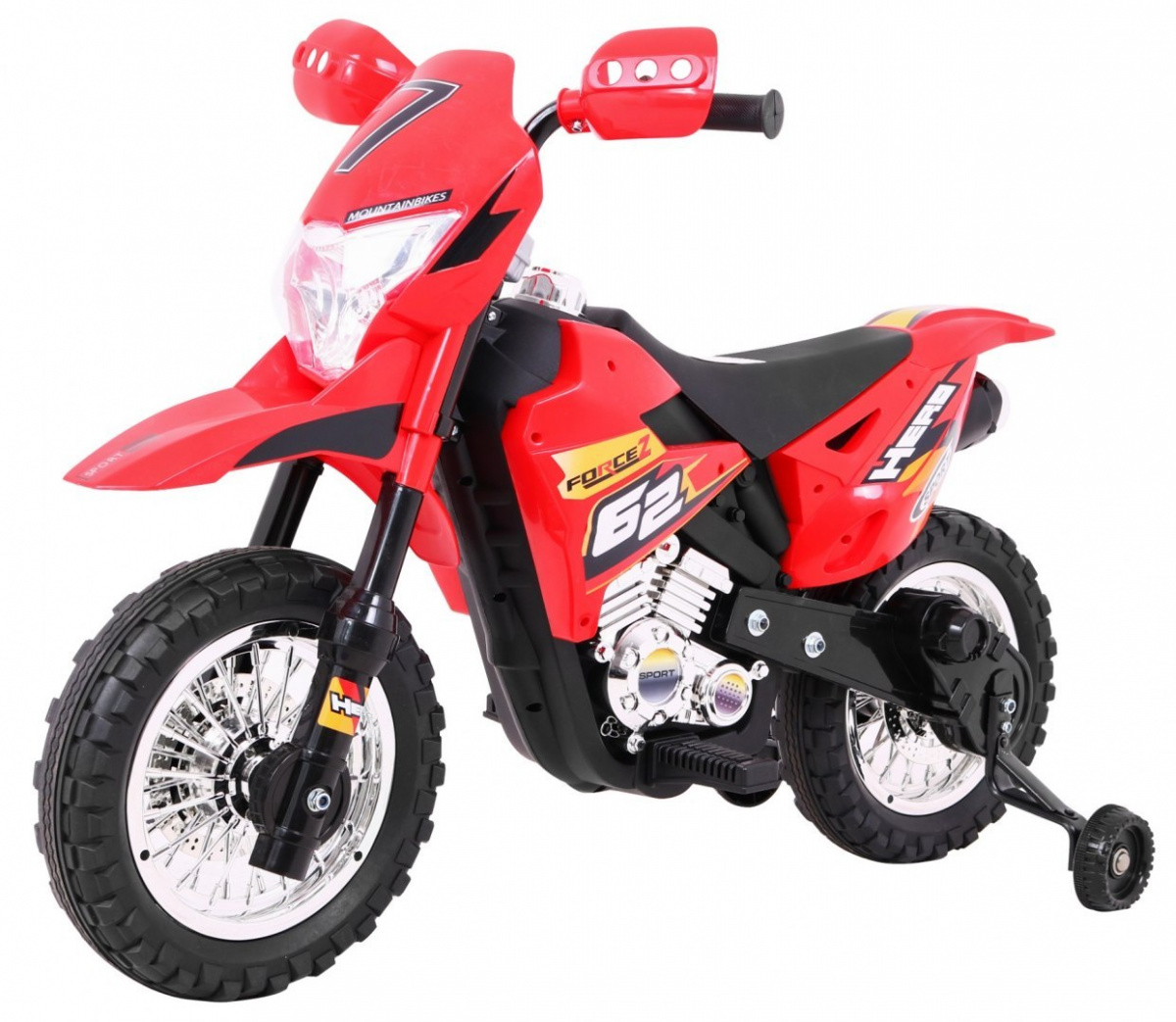 JOKO Elektrická motorka Crosska, červená