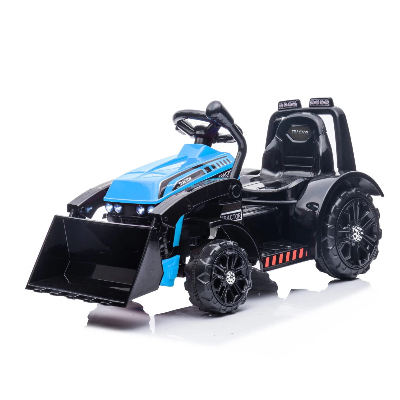 JOKO Elektrický traktor Buldozér G320 s pohyblivou Radlicou, modrý