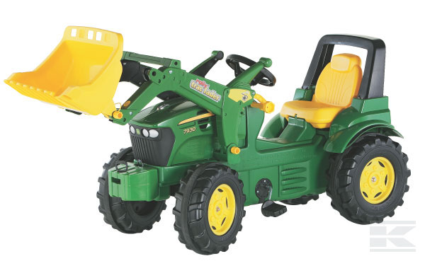 Šľapací traktor John Deere 7930 + predný nakladač, Rolly Toys, od 3 do 8 rokov