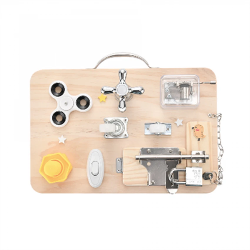 JOKO Montessori Drevená Multifunkčná Tabuľa Activity Board pre deti