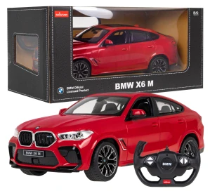 RASTAR RC Auto BMW X6 M 1:14 na diaľkové ovládanie + LED svetlá, červené