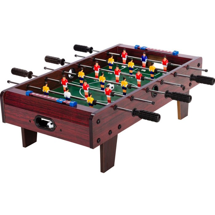 GAMES PLANET Stolný futbal 70x37x25cm, tmavo hnedý