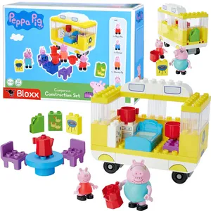 JOKO Konštrukčná Stavebnica Peppa Pig Camper Karavan, Kempovanie s ockom 52ks