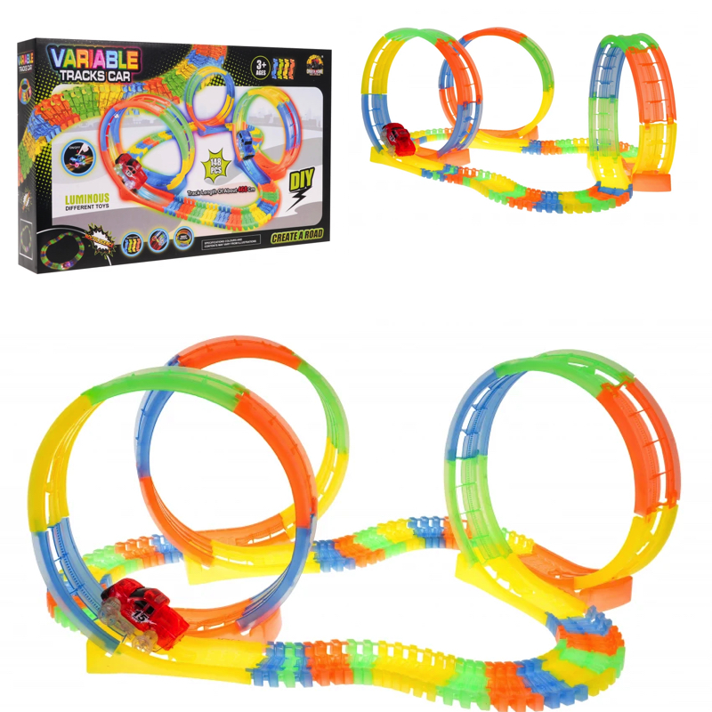 JOKO Fluor Svietiaca Autodráha variabilná 148ks