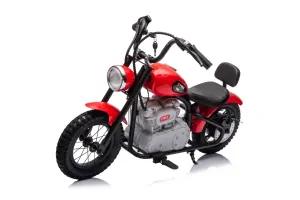 JOKO Elektrická Motorka SPEED Power 24V 250W, Bezkomutátorový Motor, rýchlosť 15,5 km/h, nosnosť 80kg, nafukovacie kolesá, červená