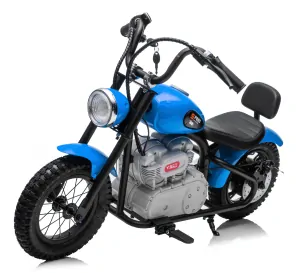 JOKO Elektrická Motorka SPEED Power 24V 250W, Bezkomutátorový Motor, rýchlosť 15,5 km/h, nosnosť 80kg, nafukovacie kolesá, modrá