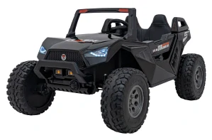 JOKO Elektrické Autíčko Buggy Clash STRONG 4x4 300W 24V, penové kolesá, Dvojmiestne kožené sedadlo, Nosnosť 60kg, čierne