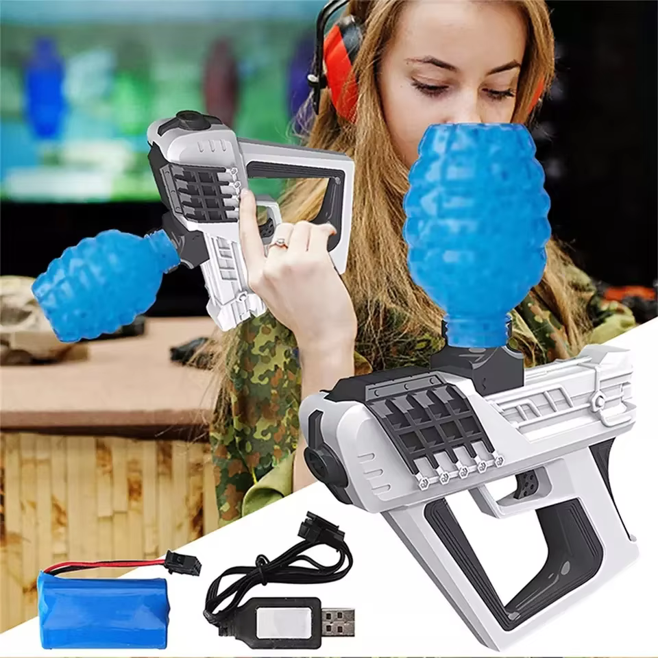 VORTEX Automatická Pištoľ na Gélové Guličky 20000ks + okuliare + USB nabíjačka
