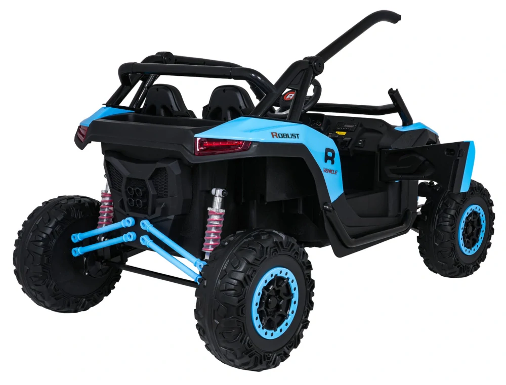 JOKO Elektrické autíčko Buggy RACING Road 2000 4x4, 4x120W, 24V, kožené sedadlo, penové kolesá, modré