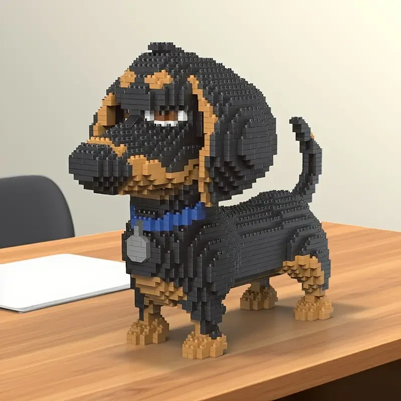 Doggy Technická Stavebnica 3D Pes Jazvečík 1930ks