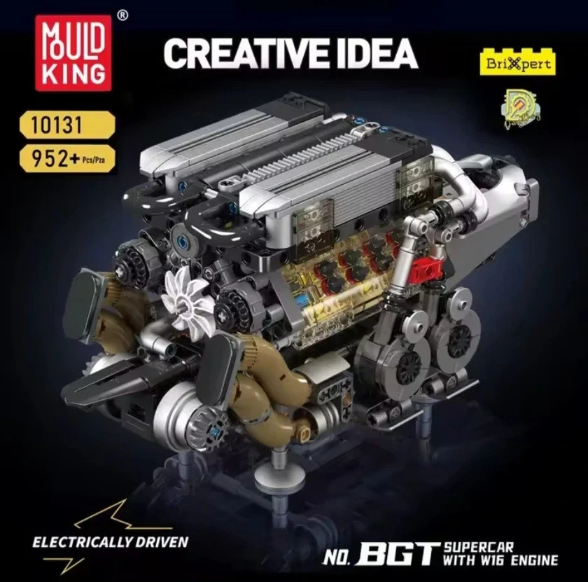 Mould King Technická Stavebnica Motor auta 952ks s Batériovým Boxom