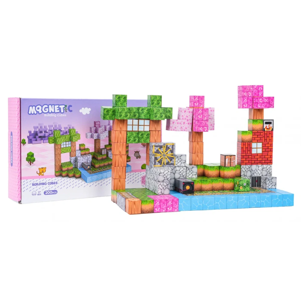 JOKO Sada Magnetické kocky 3D 200ks