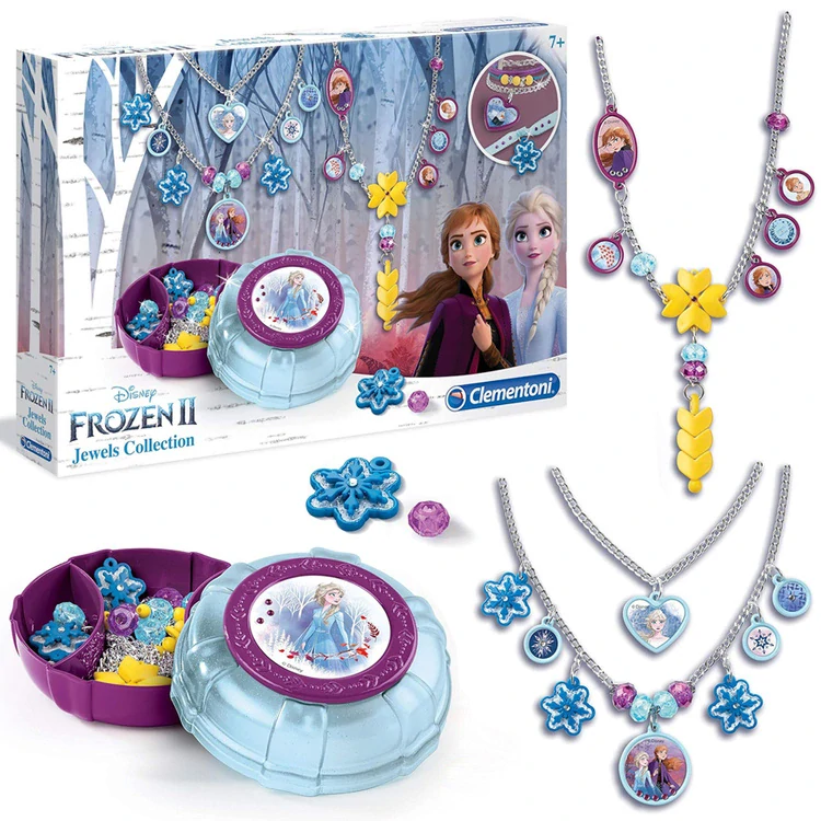 Clementoni ĽADOVÉ KRÁĽOVSTVO Sada na výrobu šperkov Frozen s krabičkou