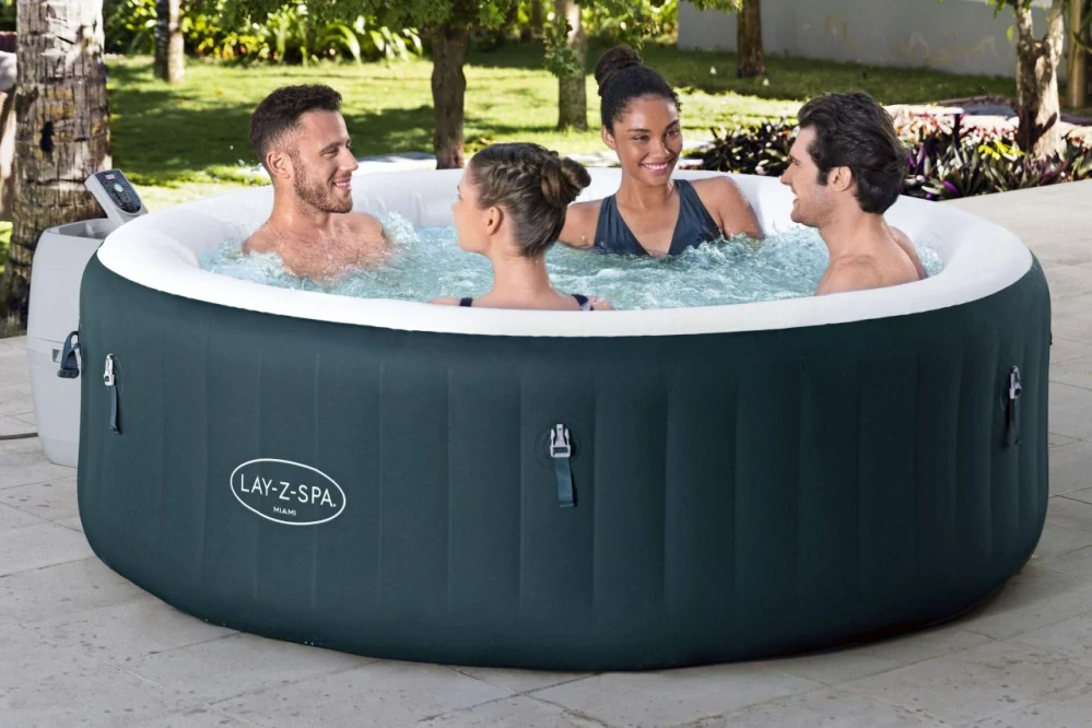 Bestway Vírivka MIAMI Jacuzzi AirJet pre 6 osôb, modrá