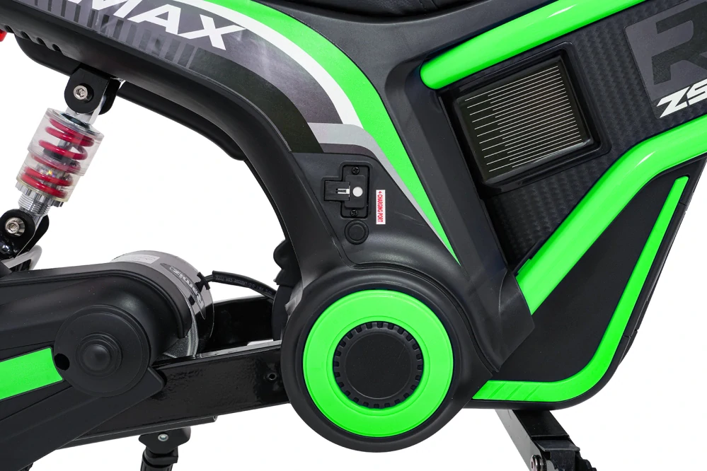 JOKO Elektrická Motorka RZ56 MAX 350W s Reťazovým Pohonom 24V, Nafukovacie kolesá, Kožené sedadlo, nosnosť 65kg, zelená