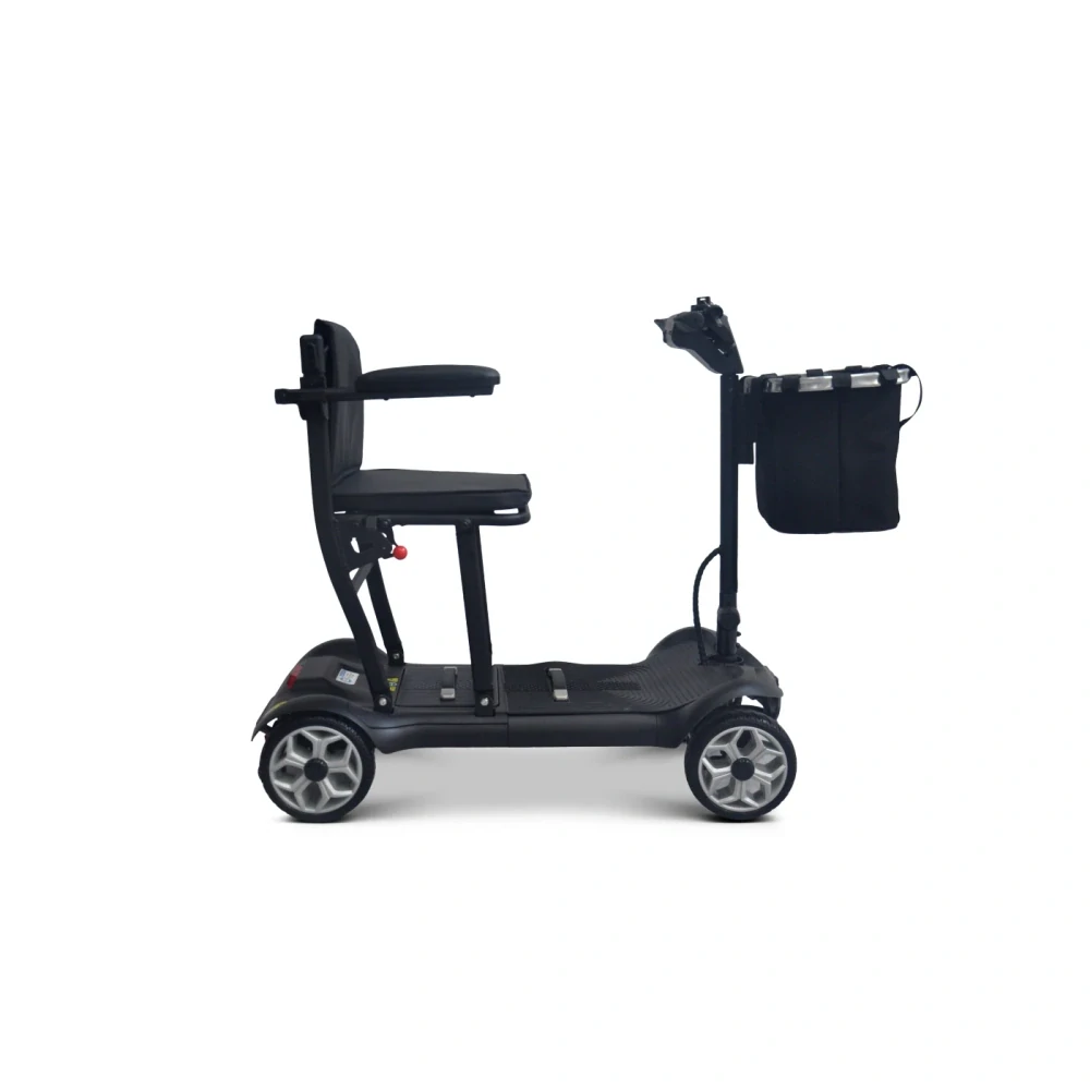 Ramiz Elektrická štvorkolesová kolobežka EasyGo pre Dôchodcov Seniorov 270W 24V Li-ion nosnosť 120kg, ELEKTRICKÝ SKÚTER, čierna