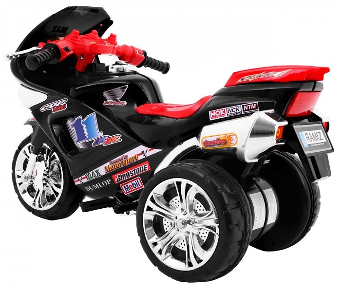JOKO Elektrická motorka R1000 92cm + MP3 vstup, čierna