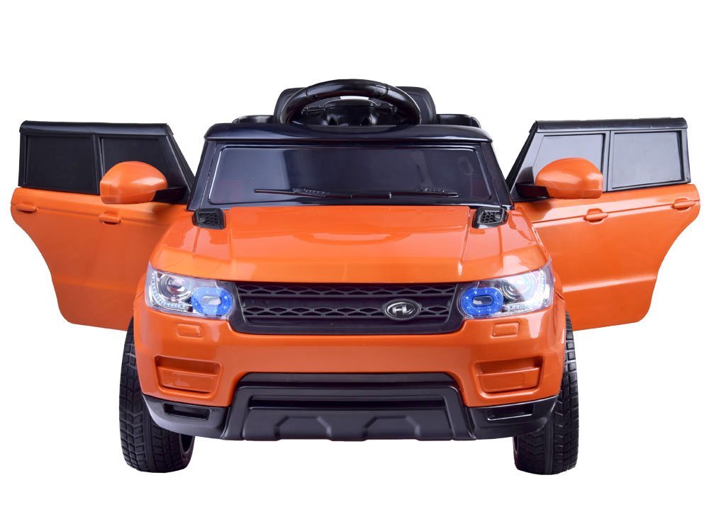 JOKO Elektrické autíčko Range Land RAPID RACER, Penové kolesá, USB, MP3, oranžové