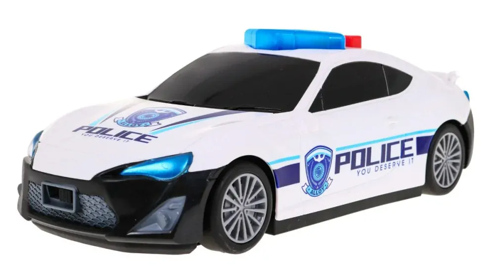 JOKO Veľké Policajné auto 30cm so zvukom a svetlom + policajt + 3 Mini autíčka