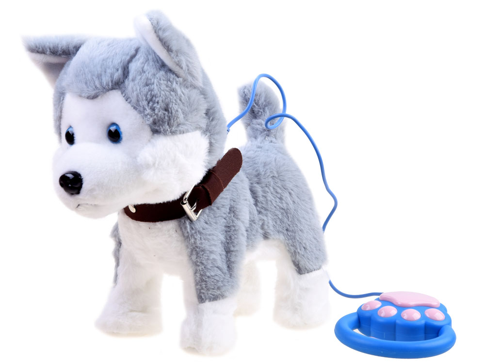 JOKO Interaktívny Psík HUSKY na dotyk so zvukom + vodítko