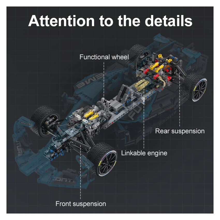 CaDa TECHNIC – EE Technická stavebnica Formula 1667ks